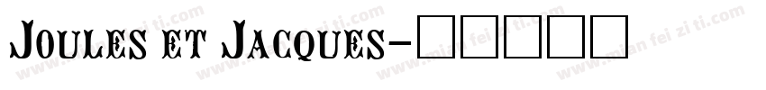 Joules et Jacques字体转换